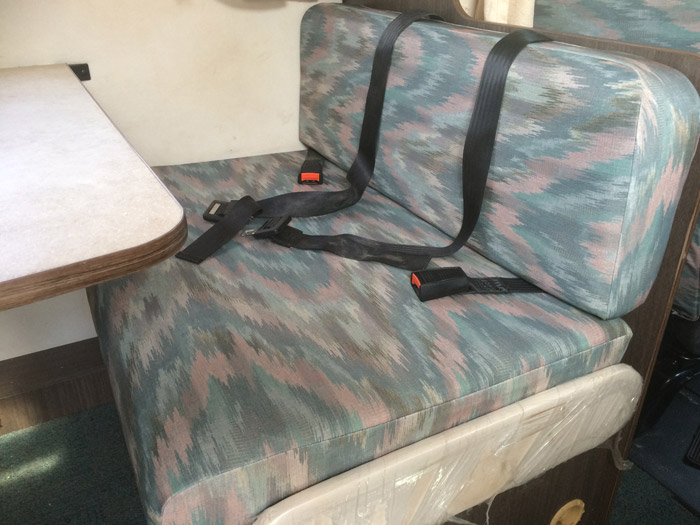 Our clearance stretch specification seat covers in situ