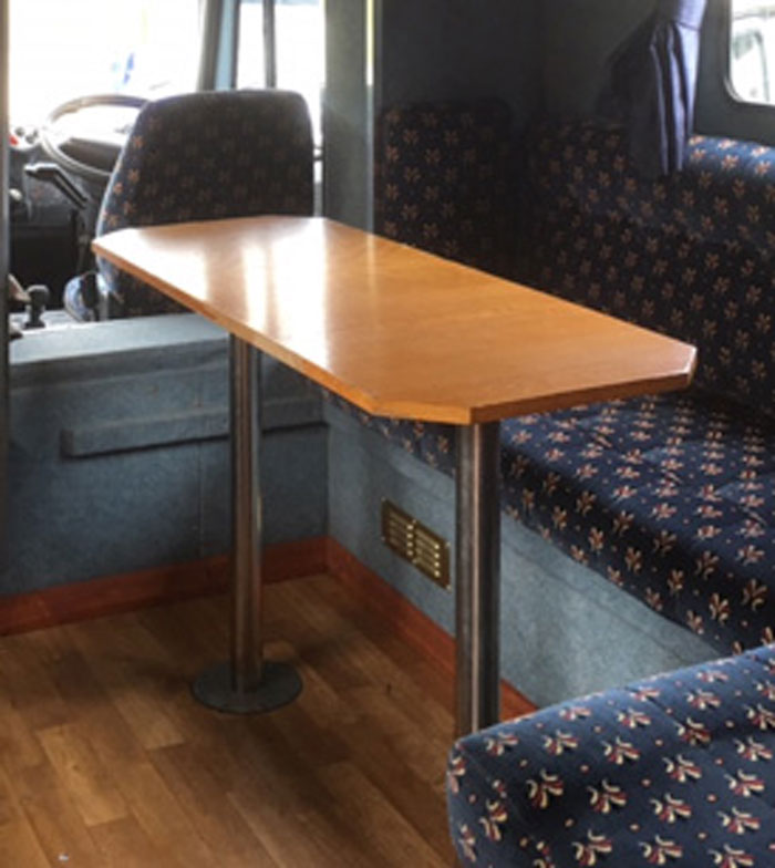 A horsebox interior in need of an update