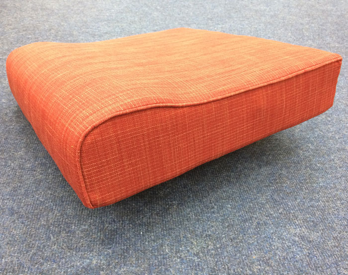 One of our 'Easy Care' specification re-upholstered cushions