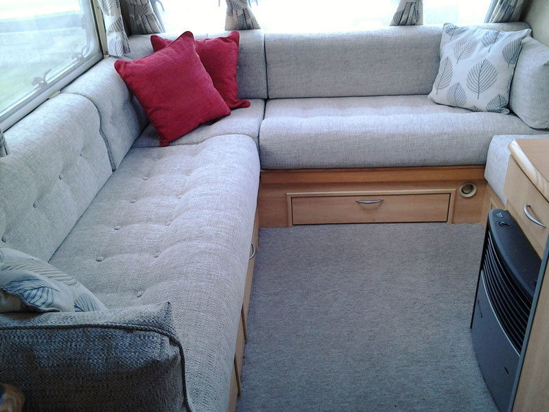 Touring Caravan Furnishings And Upholstery - Stretch Covers For Caravan Seats